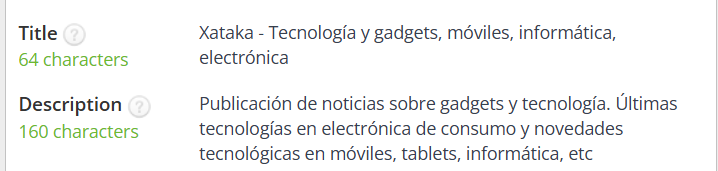 seo meta xataka