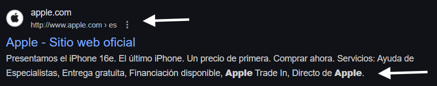 apple title descrpicion