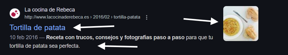 cocina title descrpicion